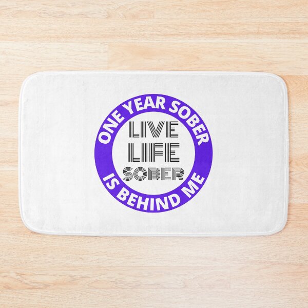 Item preview, One Year Sober Is Behind Me Live Life Sober Alcoholics Recovery Sticker designed and sold by RGRamsey.