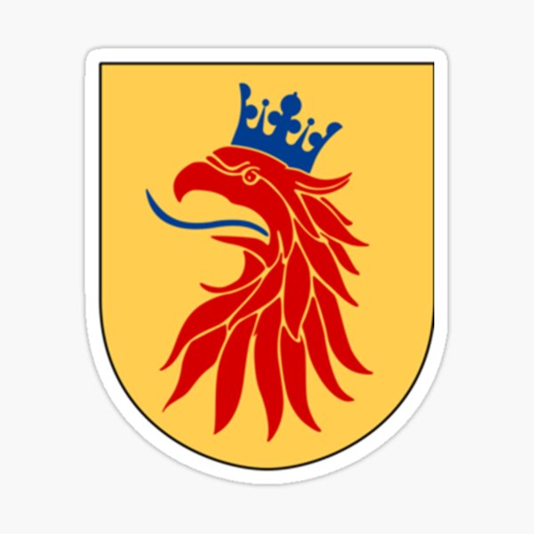Wappen von Scania, Schweden Sticker