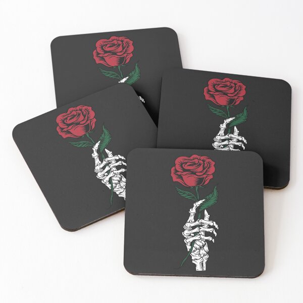 Item preview, Yours Truly Skeleton hand holding rose flower designed and sold by Best-Designers.