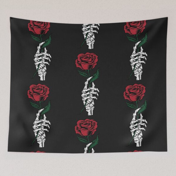 Item preview, Yours Truly Skeleton hand holding rose flower designed and sold by Best-Designers.