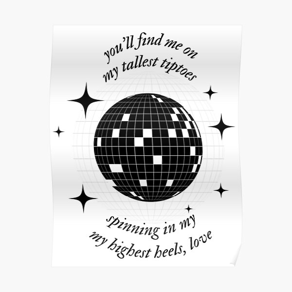 "mirrorball lyrics 2 taylor swift folklore album" Poster for Sale by