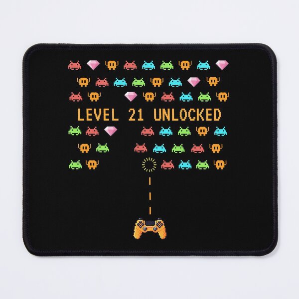 Item preview, Level 21 Unlocked - Video Gamer celebrates 21st Birthday designed and sold by Rhu Creations.