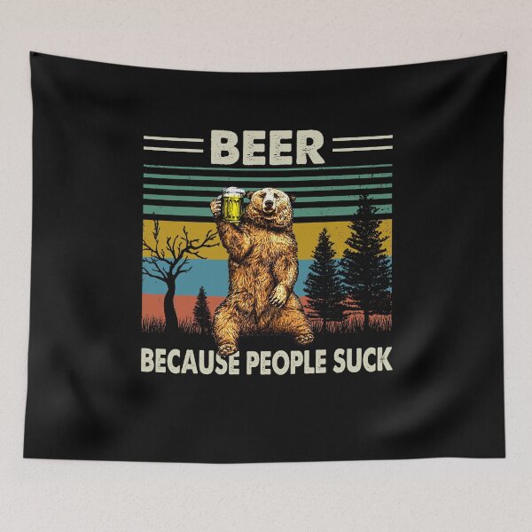 Item preview, Beer Because People S... Brown Bear designed and sold by KaraFelber.