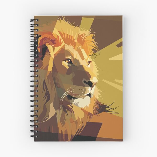 Item preview, geometric lion designed and sold by watwateroo.