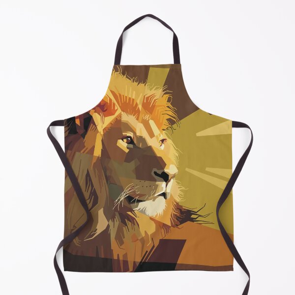Item preview, geometric lion designed and sold by watwateroo.