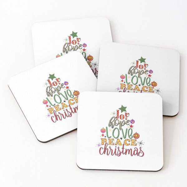 Item preview, Joy hope Love Peace Christmas  designed and sold by FASHIONGALLERIA.