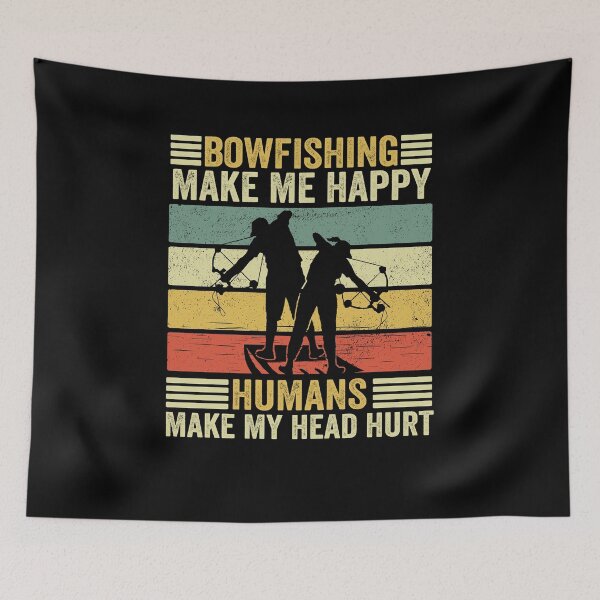 Item preview, bowfishing funny quote bow fishing make me happy - Bowfishins style designed and sold by QUEEN-WIVER.