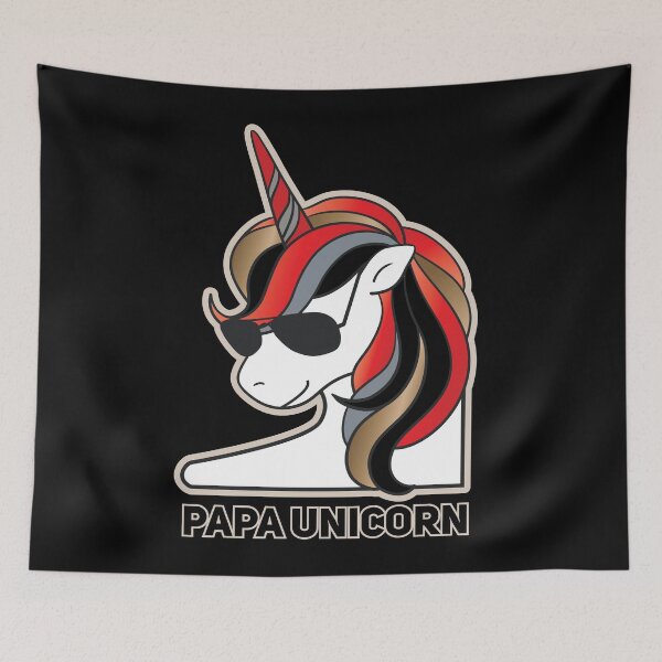 Item preview, Papa unicorn awesome papacorn designed and sold by onzpacesdesign.