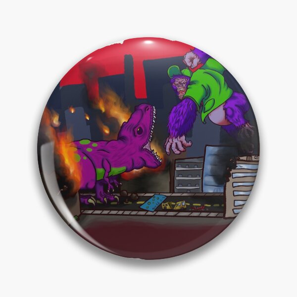 Artikelvorschau, Schlacht am lila Kaiju entworfen und verkauft von KloudKat.