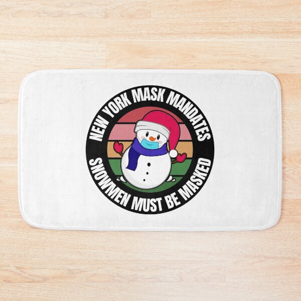 Item preview, New York Mask Mandates Snowmen Must Be Masked designed and sold by RGRamsey.