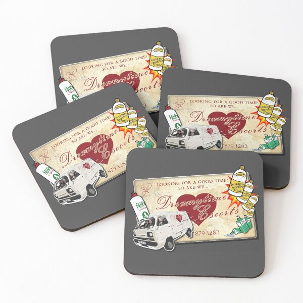Item preview, Dreamytime Escorts Business Card, Van, Gin and Tonic! - Mr Jolly Lives Next Door Inspired designed and sold by RetroTeeStudio.