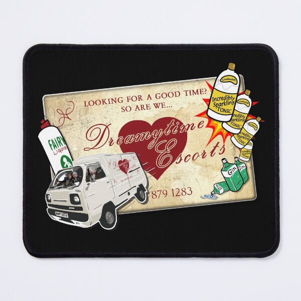 Item preview, Dreamytime Escorts Business Card, Van, Gin and Tonic! - Mr Jolly Lives Next Door Inspired designed and sold by RetroTeeStudio.