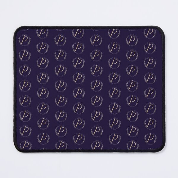 Item preview, Letter P - Gold Leaves blue - pattern designed and sold by Rionda.