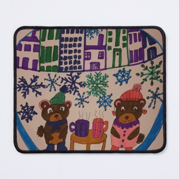 Item preview, Cute bears in snowglobe design designed and sold by beckiwragg.