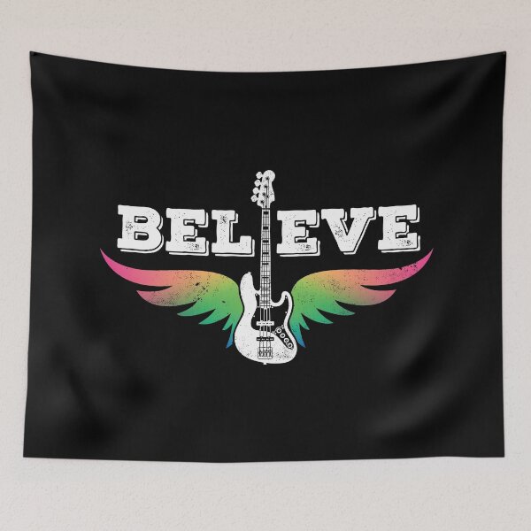Item preview, Believe Colorful Guitar Wings J-Style Bass Guitar designed and sold by nightsworthy.