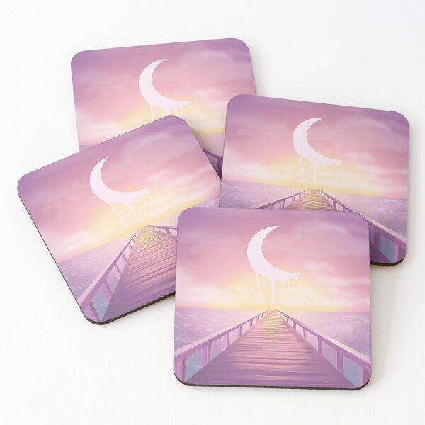 Item preview, Pink anime sunset scenery l pink lofi designed and sold by Bossin.