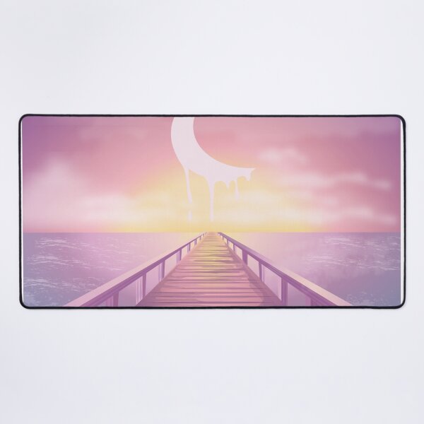 Item preview, Pink anime sunset scenery l pink lofi designed and sold by Bossin.
