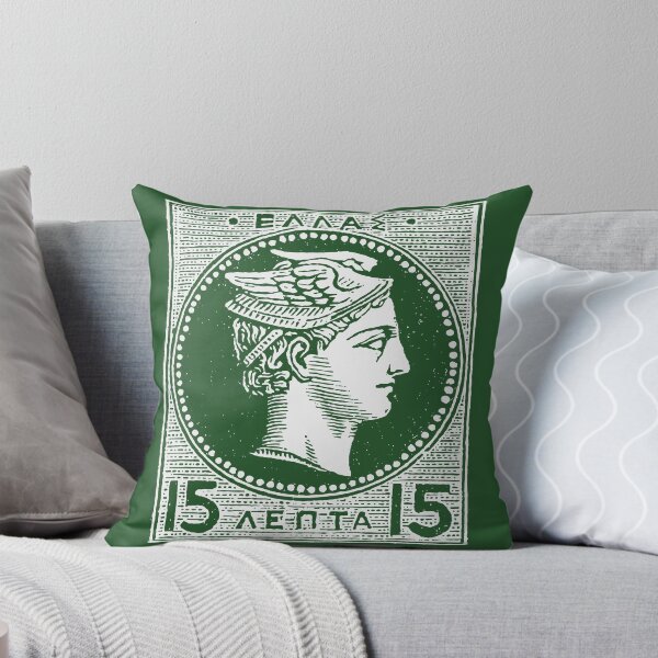 Item preview, Large Hermes Head Greek Stamp Artwork in Paris designed and sold by ClassicalGreece.