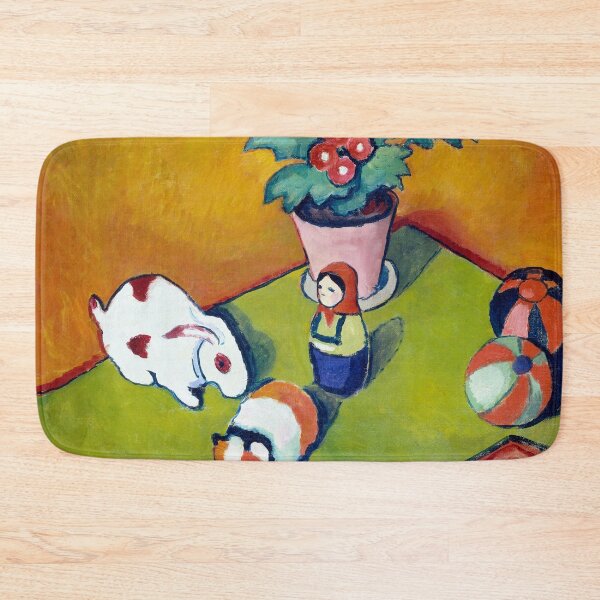 Item preview, Expressionist Painting Little Walter's Toys (1912) By August Macke designed and sold by Designedbysm.