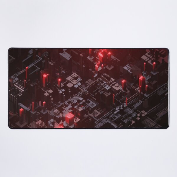 Item preview, Complex crimson red circuit board background designed and sold by NineJuly.