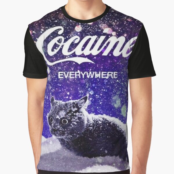 Cocaine cat Graphic T-Shirt