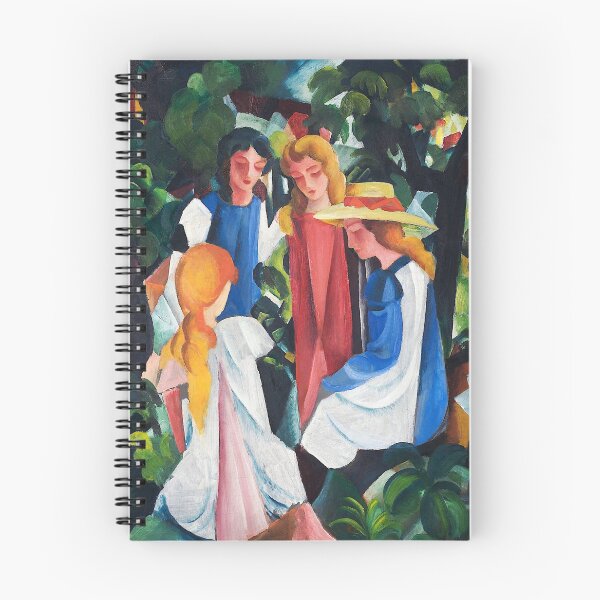 Item preview, Expressionist Painting Four Girls (1912–1914) By August Macke designed and sold by Designedbysm.