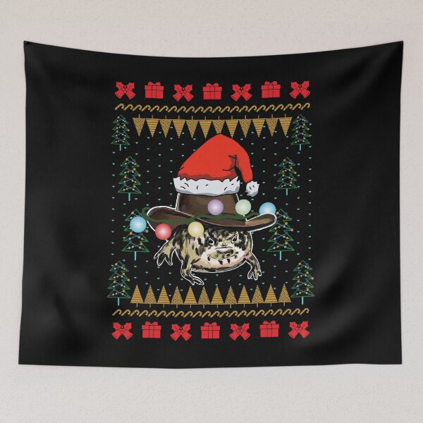 Item preview, Howdy Rain Frog Ugly Christmas Sweater designed and sold by okpinsPets.