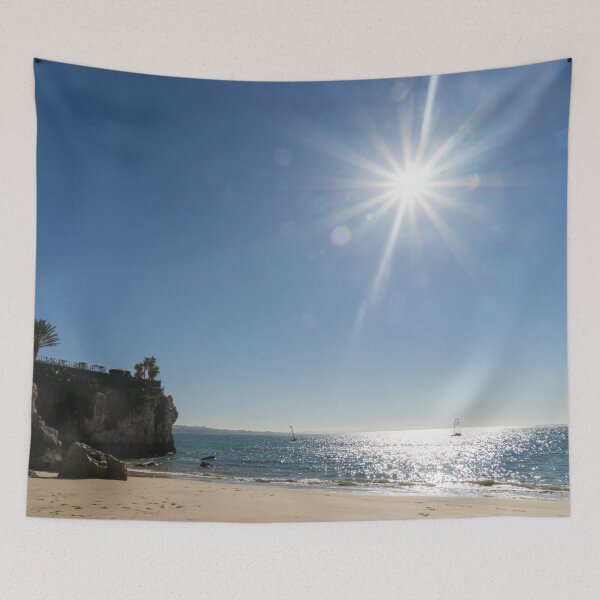 Item preview, Sunshiny Vacation Day - Queens Beach Praia da Rainha Cascais Portugal designed and sold by Georgia Mizuleva.