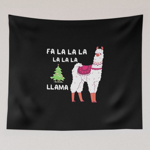 Item preview, Fa La La La Llama Christmas Lights Snowflakes designed and sold by RmeenaArt.