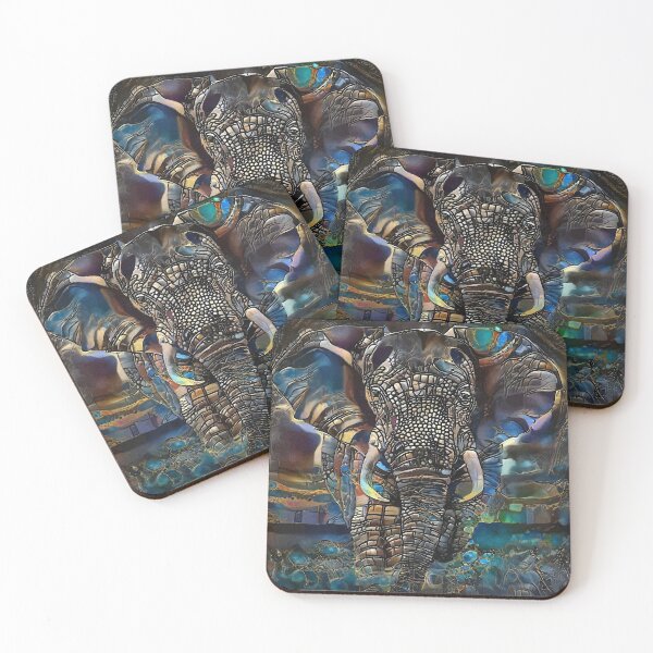 Item preview, Elephant 6300- elephant, elephant, lea roche paintings designed and sold by L. ROCHE.