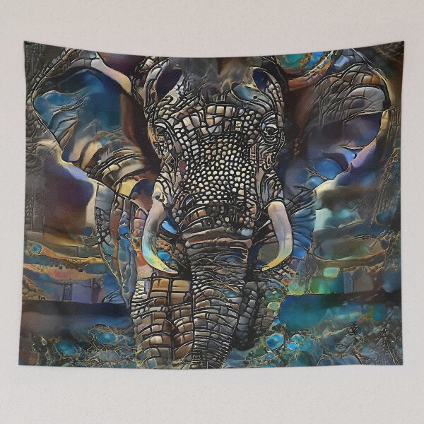 Item preview, Elephant 6300- elephant, elephant, lea roche paintings designed and sold by L. ROCHE.