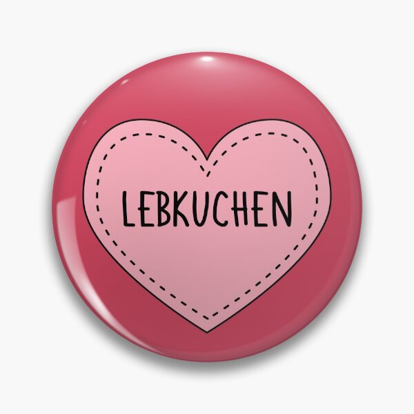 Item preview, Lebkuchen German Cake Cute Pink Heart Stitches designed and sold by cashewdays.
