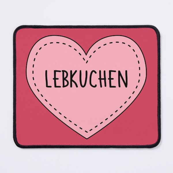 Item preview, Lebkuchen German Cake Cute Pink Heart Stitches designed and sold by cashewdays.