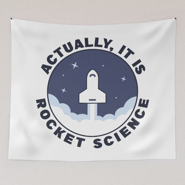 Item preview, Actually, It Is Rocket Science designed and sold by TashaVector.
