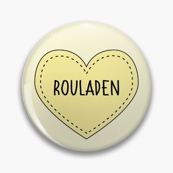 Item preview, Rouladen German Dish Cute Yellow Heart Stitches designed and sold by cashewdays.