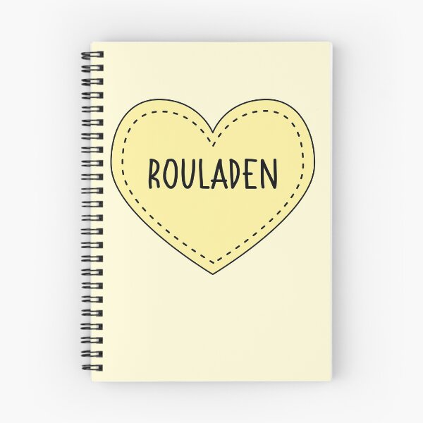 Item preview, Rouladen German Dish Cute Yellow Heart Stitches designed and sold by cashewdays.