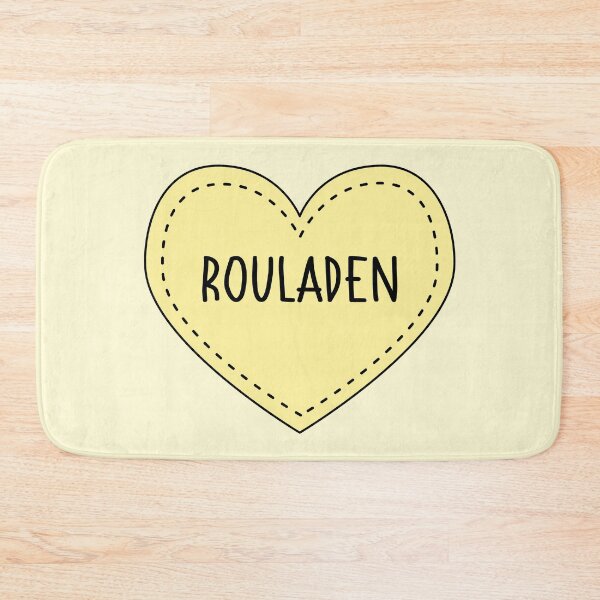 Item preview, Rouladen German Dish Cute Yellow Heart Stitches designed and sold by cashewdays.