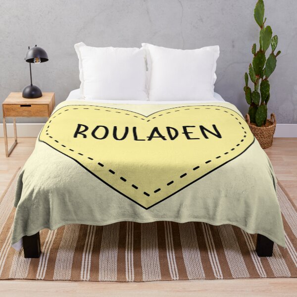 Item preview, Rouladen German Dish Cute Yellow Heart Stitches designed and sold by cashewdays.