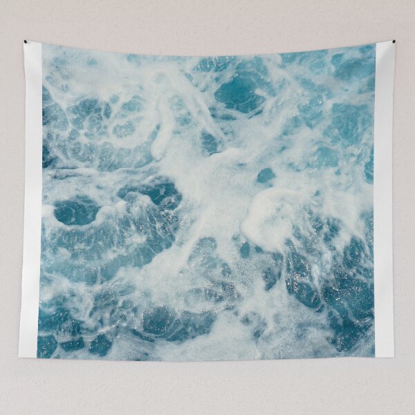Item preview, Light Blue Ocean Waves designed and sold by VintageLand-Co.