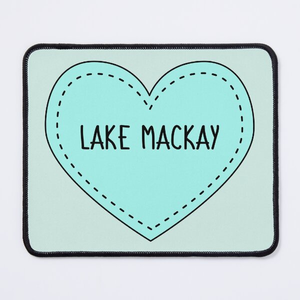 Item preview, Lake Mackay Australia Cute Blue Heart Stitches designed and sold by cashewdays.