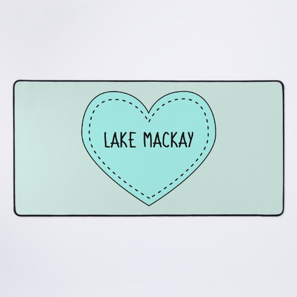 Item preview, Lake Mackay Australia Cute Blue Heart Stitches designed and sold by cashewdays.