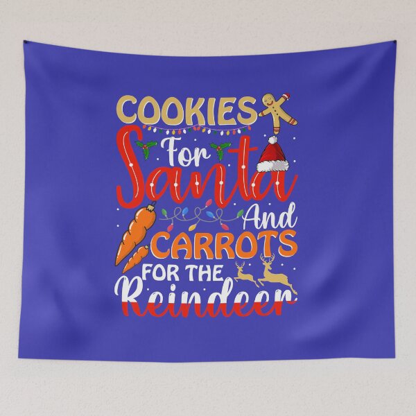 Item preview, Christmas COOKIES FOR SANTA AND CARROTS FOR THE REINDEER designed and sold by Linenist.