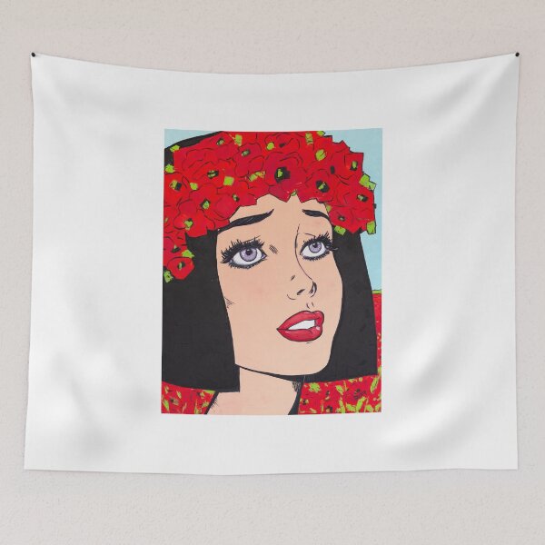 Item preview, Girl in a Poppy Wreath designed and sold by Natalia_Shchip.