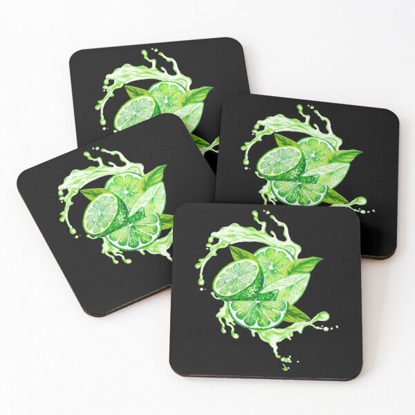 Item preview, Limes and Leaves Splash designed and sold by Happy-PrintZ.