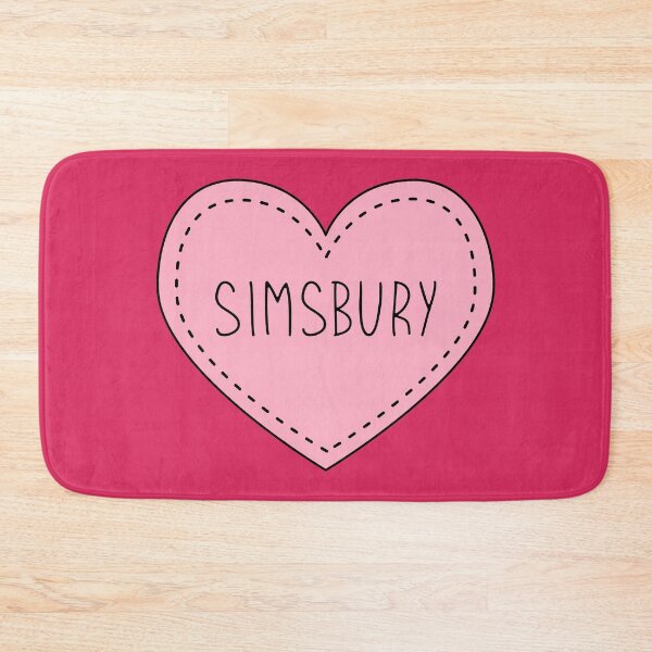Item preview, Simsbury Connecticut Cute Pink Heart Stitches designed and sold by cashewdays.