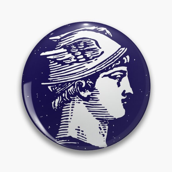 Item preview, Large Hermes Head Greek Stamp Drachm Artwork designed and sold by ClassicalGreece.