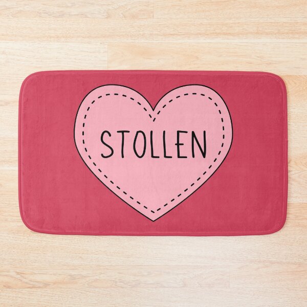 Item preview, Stollen German Fruit Bread Cute Pink Heart Stitches designed and sold by cashewdays.