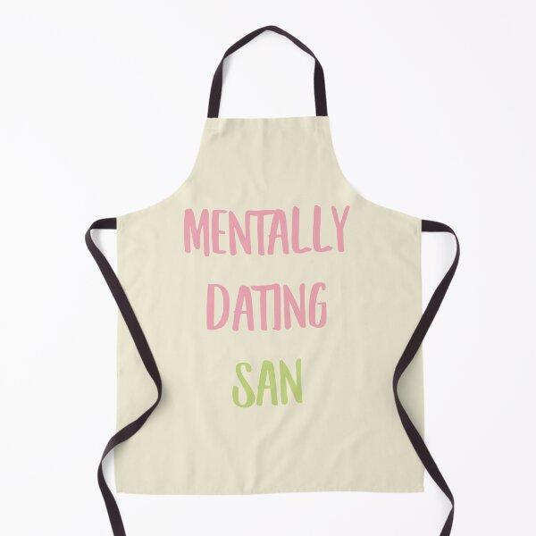 Item preview, Mentally dating ATEEZ San typography designed and sold by Morcawork.