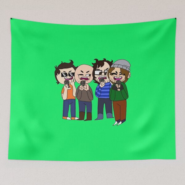 Item preview, Smiling friends - SleepyCast funny cartoon designed and sold by VinCut.