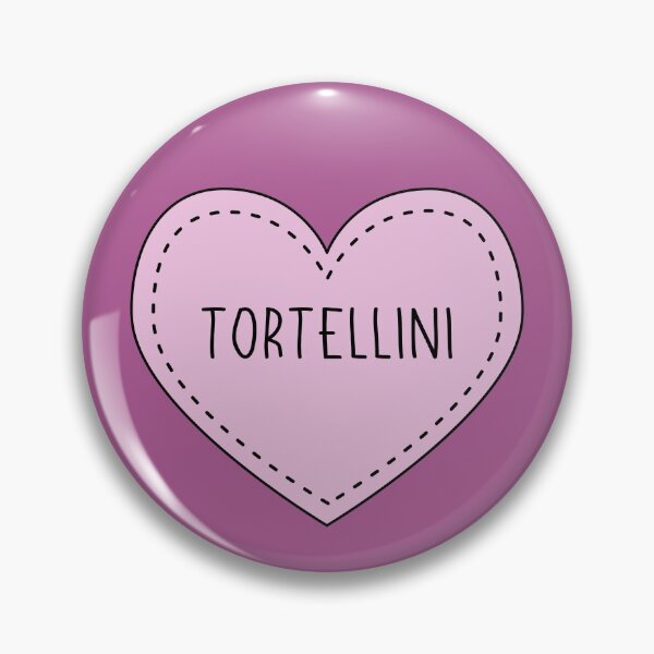 Item preview, Tortellini Italian Pasta Cute Purple Heart Stitches designed and sold by cashewdays.